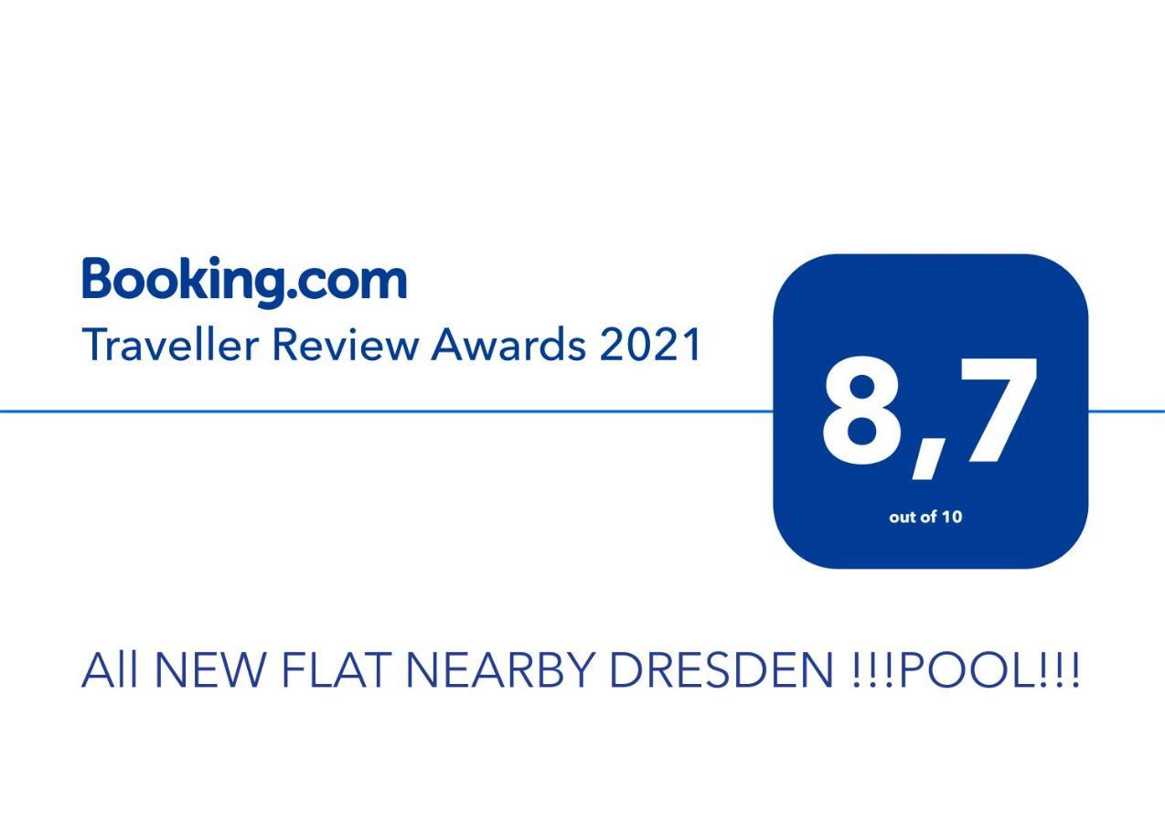 B Our Guest At New Flat Nearby Dresden !!!Pool!!! Apartamento Frauendorf  Exterior foto